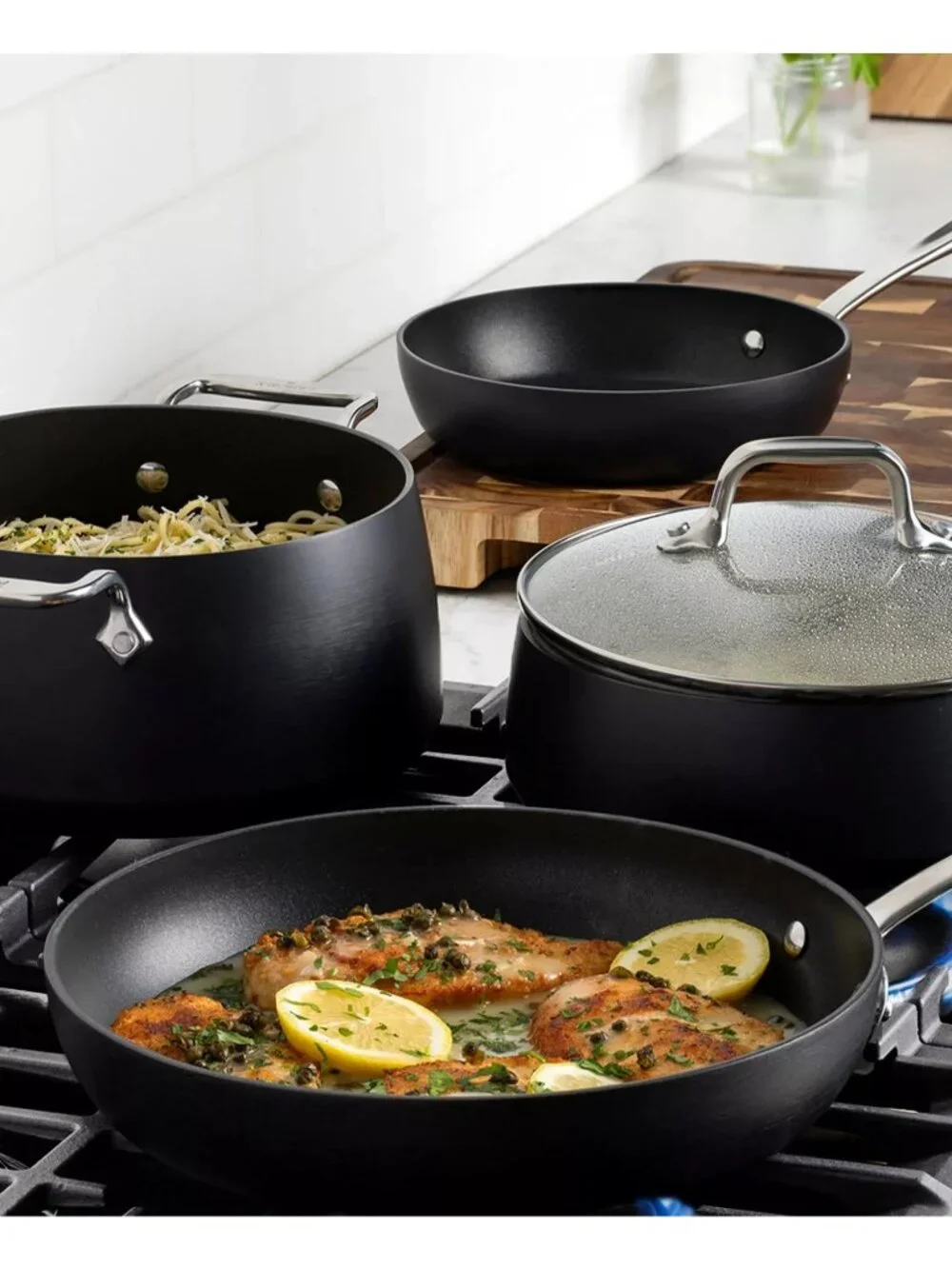 NWB All-Clad HA1 Expert 7-Piece Nonstick Cookware Set